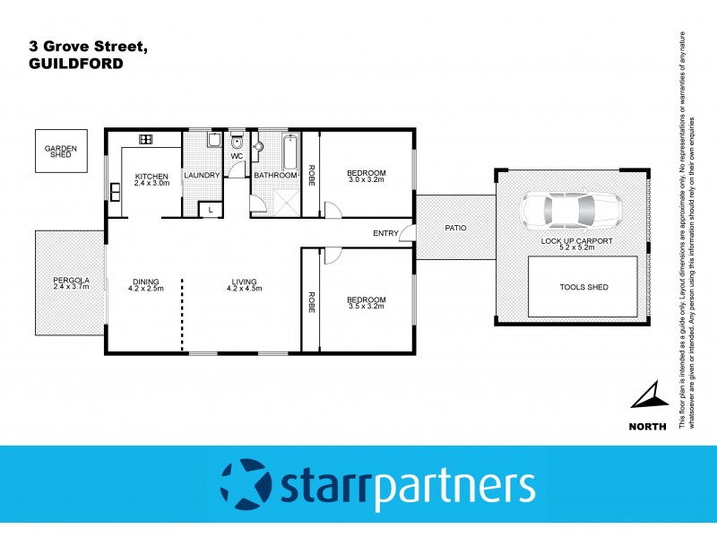 3 Grove Street, Guildford NSW 2161 Floorplan
