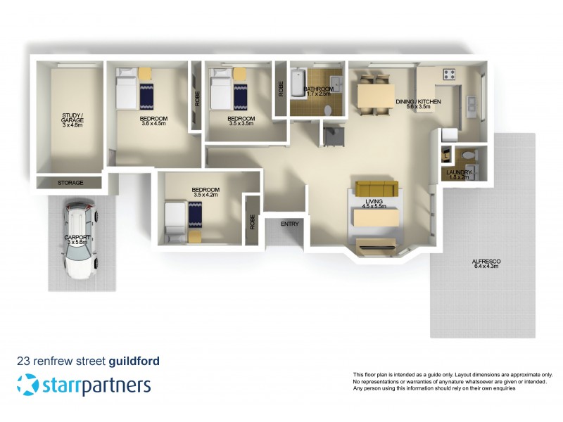 23 Renfrew Street, Guildford NSW 2161 Floorplan