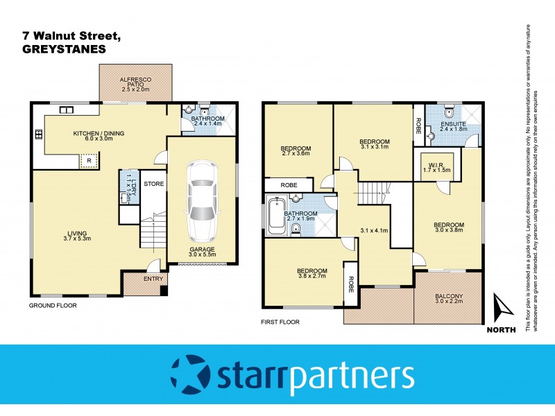 7 & 9 Walnut Street, Greystanes NSW 2145 Floorplan