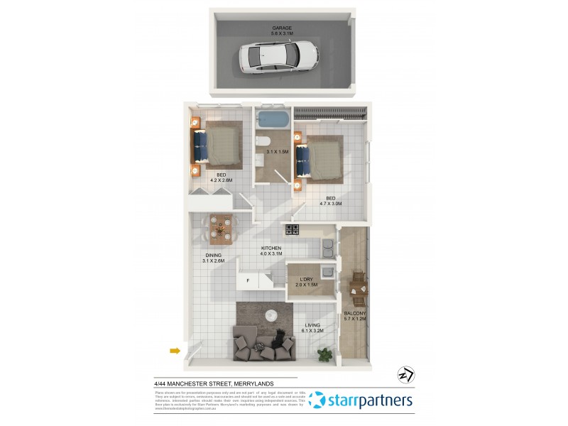 4/44-46 Manchester Street, Merrylands NSW 2160 Floorplan