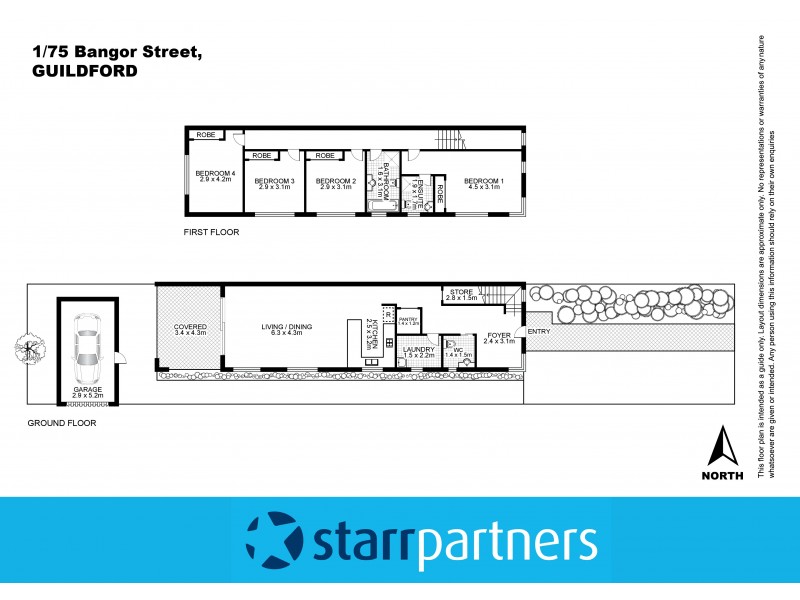 1/75 Bangor Street, Guildford NSW 2161 Floorplan