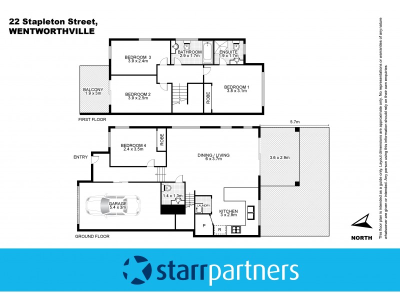22 Stapleton Street, Wentworthville NSW 2145 Floorplan