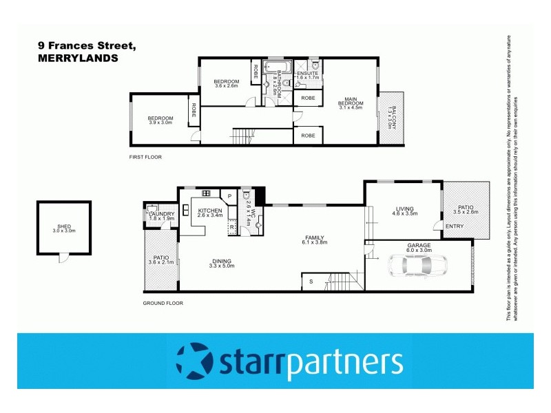 9 Frances Street, Merrylands NSW 2160 Floorplan
