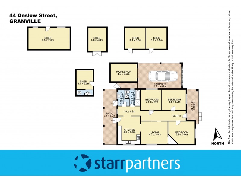 44 Onslow Street, Granville NSW 2142 Floorplan