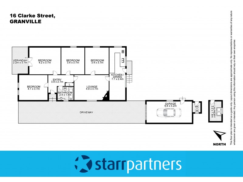 16 Clarke Street, Granville NSW 2142 Floorplan