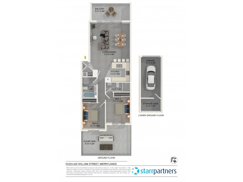10/223-225 William Street, Merrylands NSW 2160 Floorplan