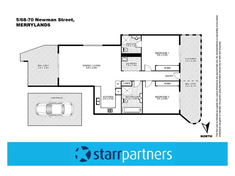 5/68-70 Newman Street, Merrylands NSW 2160 Floorplan