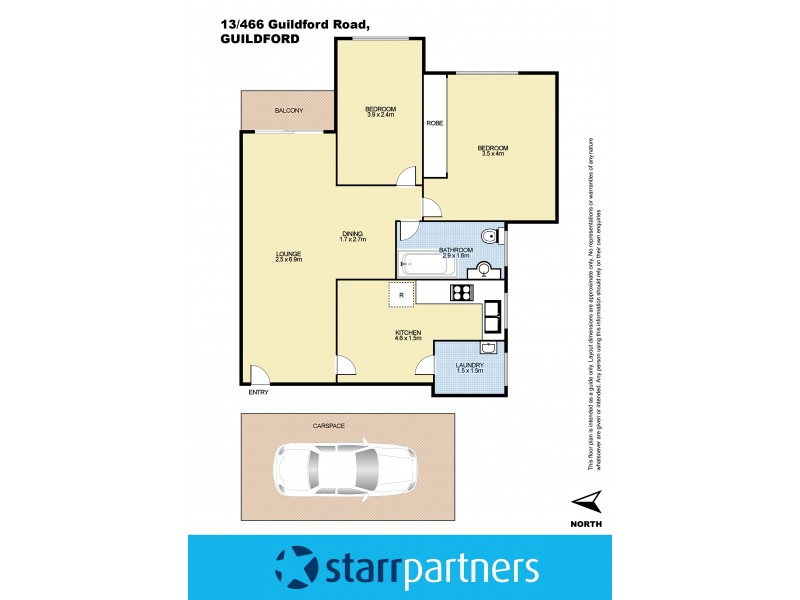 13/466 Guildford Road, Guildford NSW 2161 Floorplan