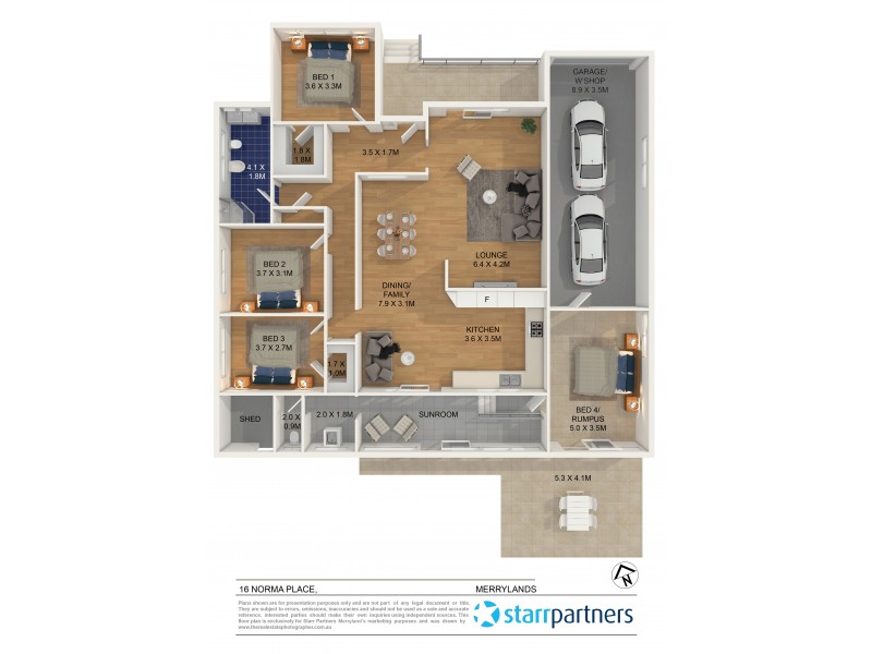 16 Norma Place, Merrylands NSW 2160 Floorplan