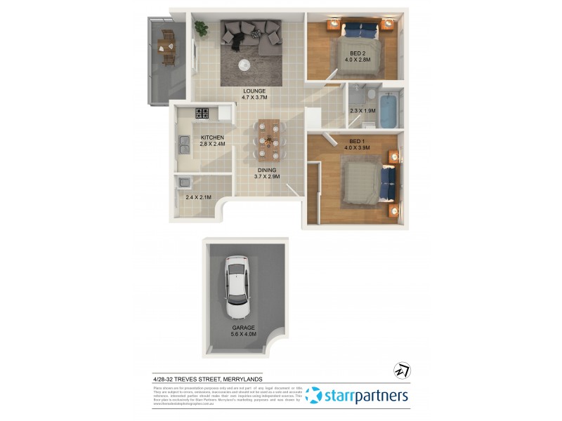 4/28-32 Treves Street, Merrylands NSW 2160 Floorplan