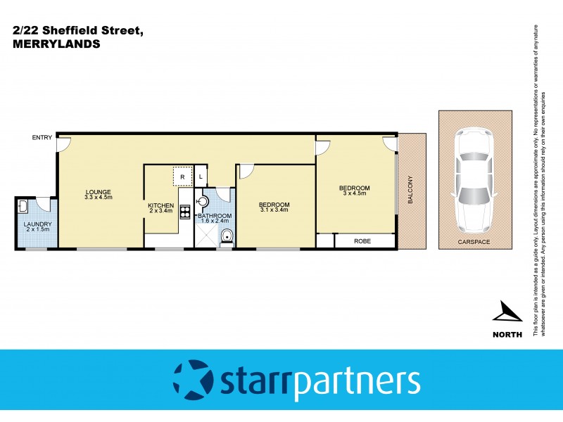 2/22 Sheffield Street, Merrylands NSW 2160 Floorplan
