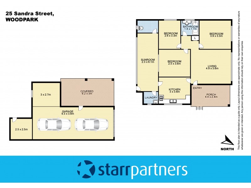 25 Sandra Street, Woodpark NSW 2164 Floorplan