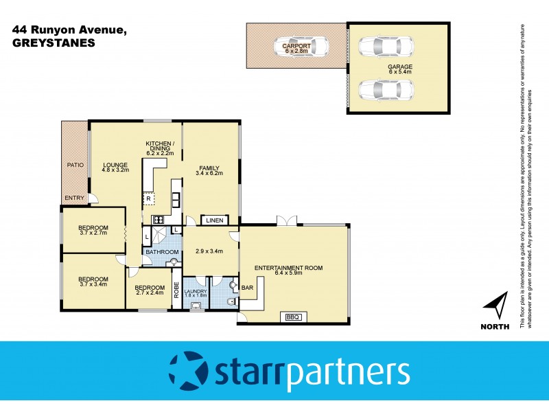44 Runyon Avenue, Greystanes NSW 2145 Floorplan