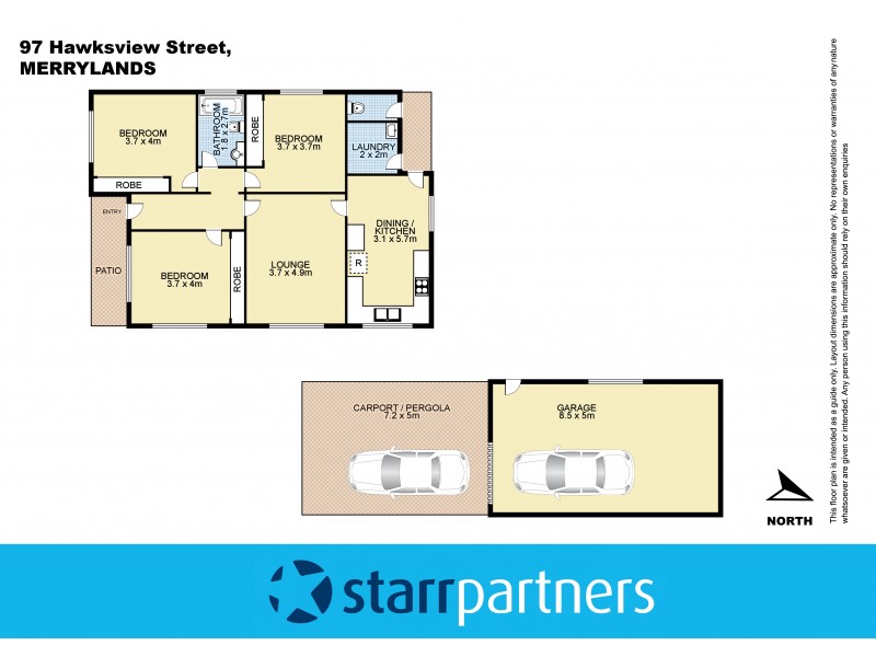 97 Hawksview Street, Merrylands NSW 2160 Floorplan