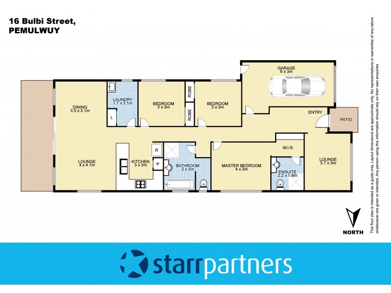 16 Bulbi Street, Pemulwuy NSW 2145 Floorplan