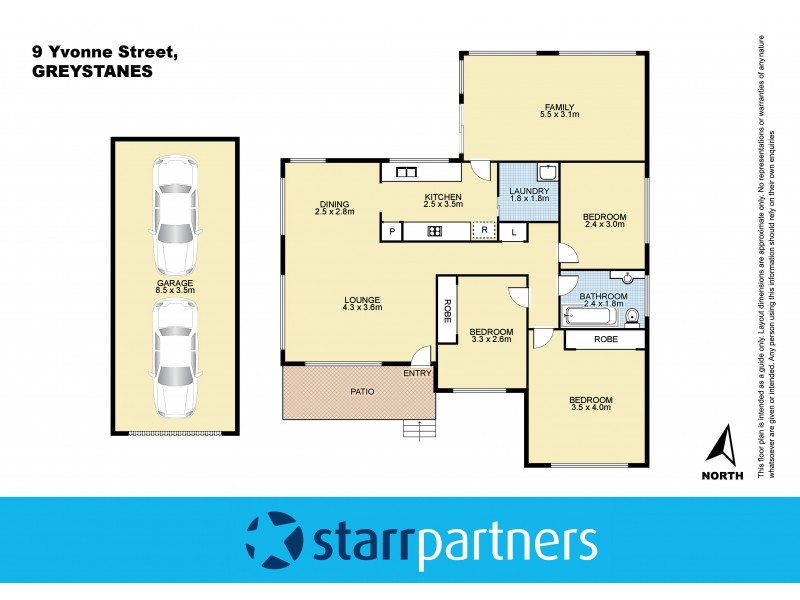 9 Yvonne Street, Greystanes NSW 2145 Floorplan