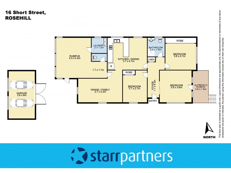 16 Short Street, Rosehill NSW 2142 Floorplan