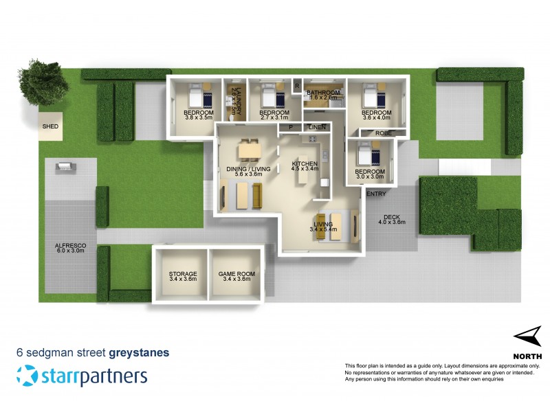 6 Sedgman Street, Greystanes NSW 2145 Floorplan