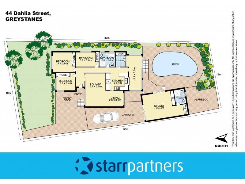 44 Dahlia Street, Greystanes NSW 2145 Floorplan