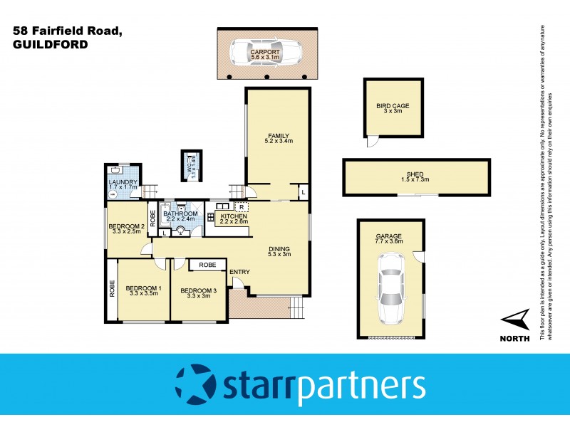 58 Fairfield Road, Guildford NSW 2161 Floorplan