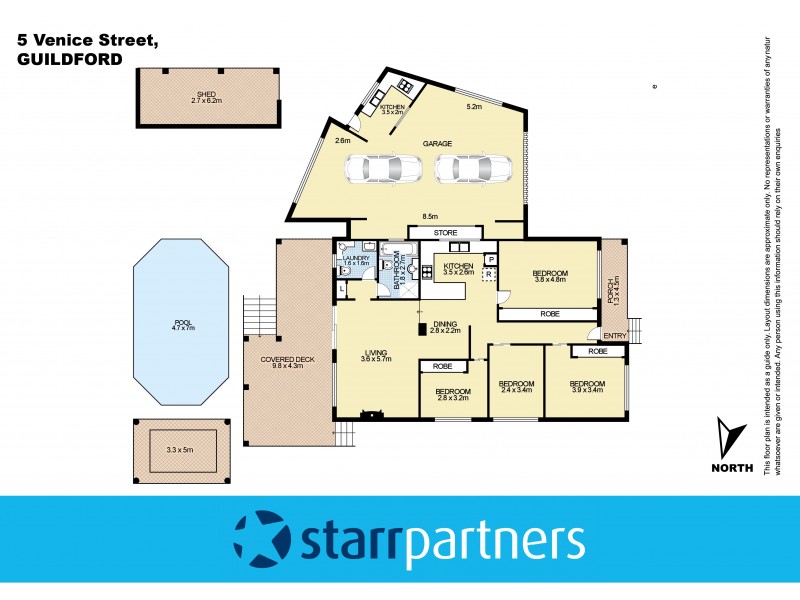 5 Venice Place, Guildford NSW 2161 Floorplan