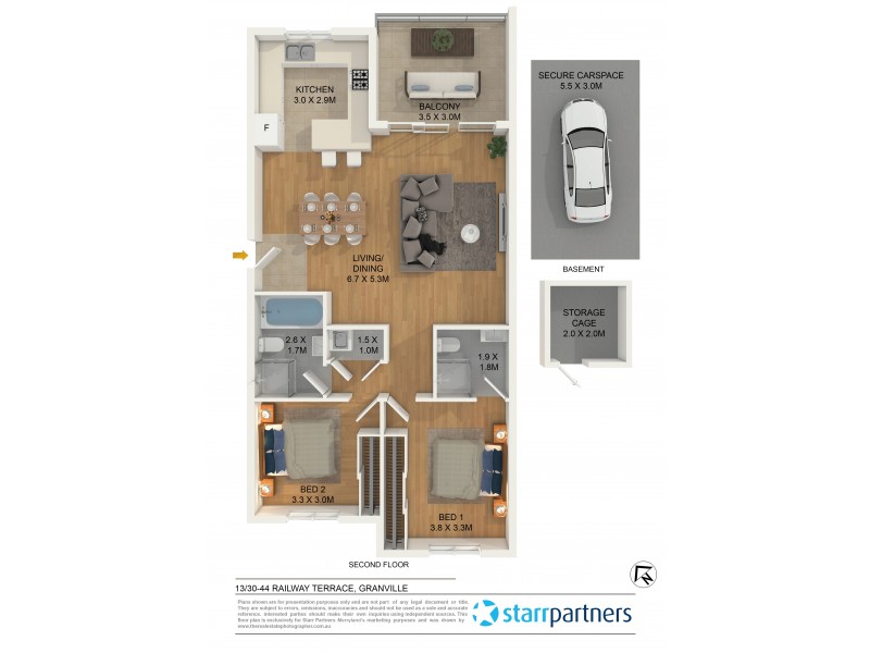 13/30-44 Railway Terrace, Granville NSW 2142 Floorplan