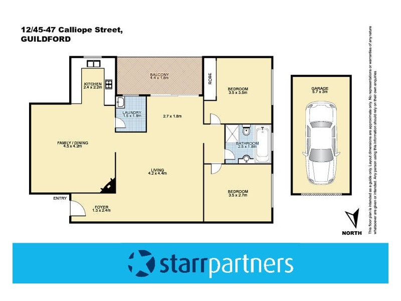 12/45-47 Calliope Street, Guildford NSW 2161 Floorplan