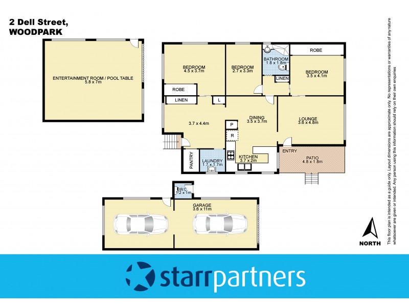 2 Dell Street, Woodpark NSW 2164 Floorplan