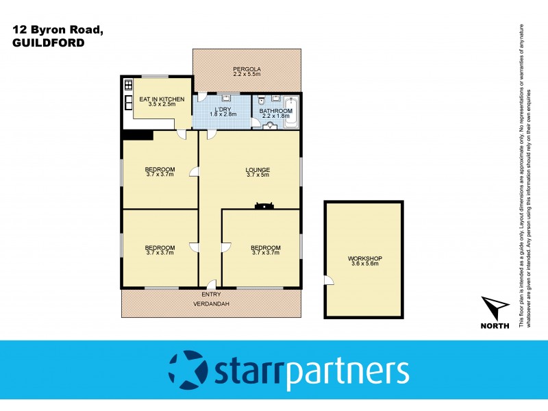 12 Byron Road, Guildford NSW 2161 Floorplan