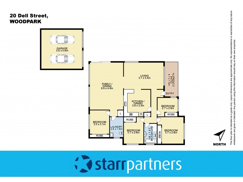 20 Dell Street, Woodpark NSW 2164 Floorplan