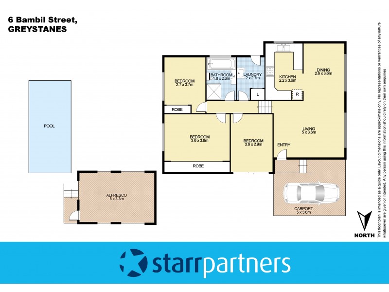 6 Bambil Street, Greystanes NSW 2145 Floorplan