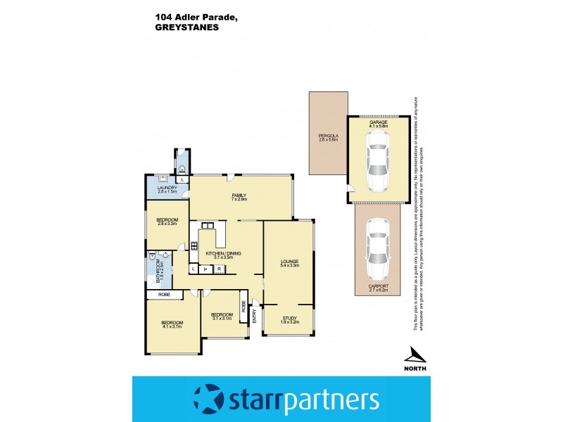 104 Adler Parade, Greystanes NSW 2145 Floorplan