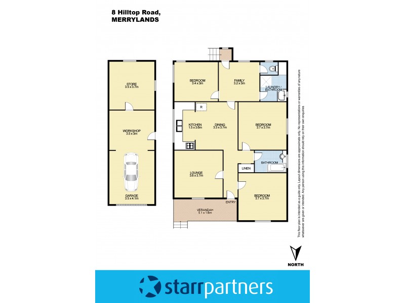 8 Hilltop Road, Merrylands NSW 2160 Floorplan
