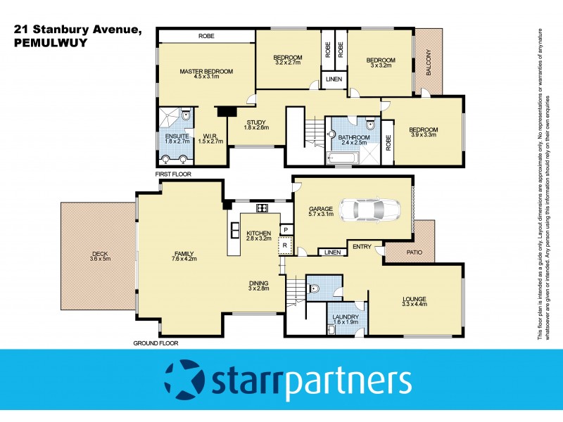 21 Stanbury Avenue, Pemulwuy NSW 2145 Floorplan