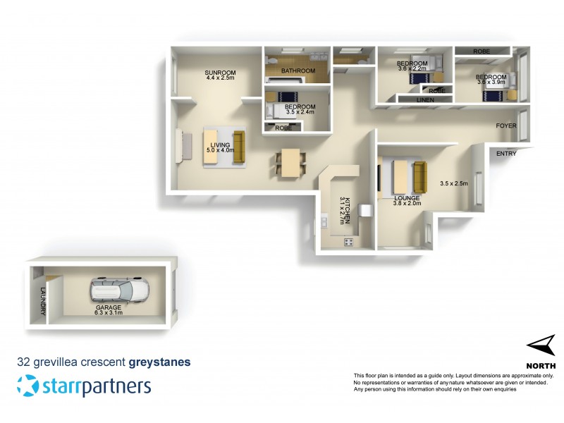 32 Grevillea Crescent, Greystanes NSW 2145 Floorplan