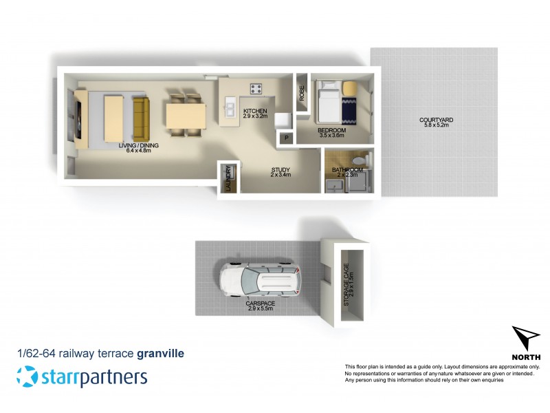 1/62-64 Railway Terrace, Granville NSW 2142 Floorplan