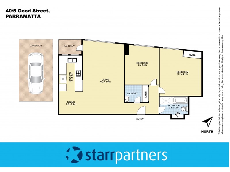 40/5 Good Street, Parramatta NSW 2150 Floorplan