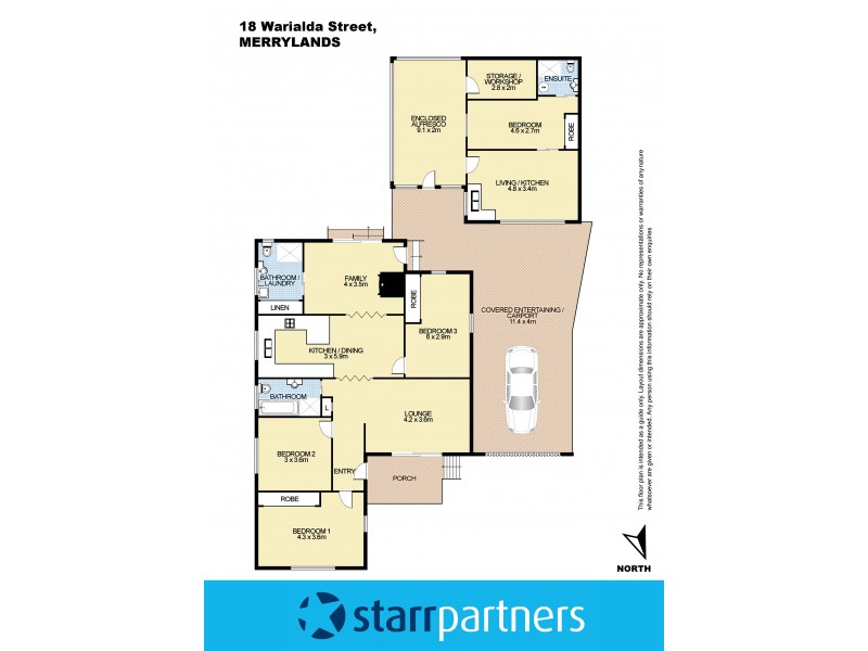 18 Warialda Street, Merrylands NSW 2160 Floorplan