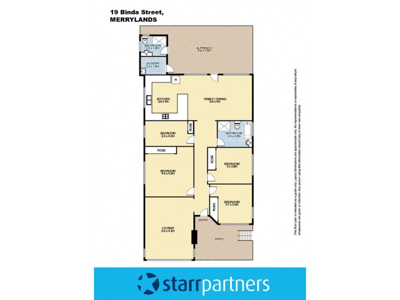 19 Binda Street, Merrylands NSW 2160 Floorplan
