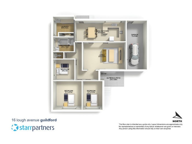 16 Lough Avenue, Guildford NSW 2161 Floorplan