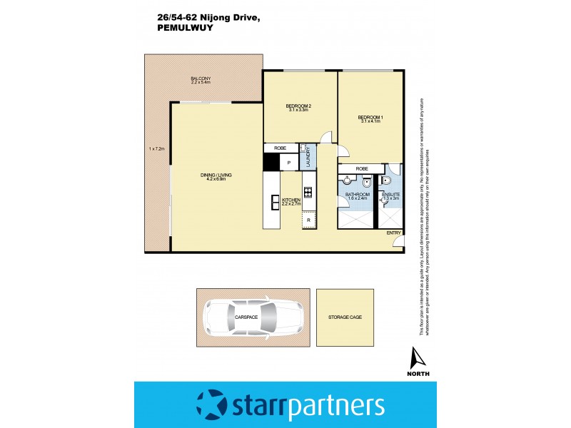 26/54-62 Nijong Drive, Pemulwuy NSW 2145 Floorplan