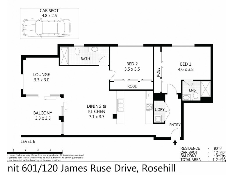 601/120 JAMES RUSE DRIVE, Rosehill NSW 2142
