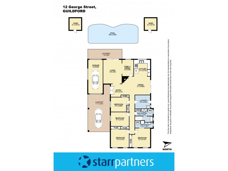 12 George Street, Guildford NSW 2161 Floorplan