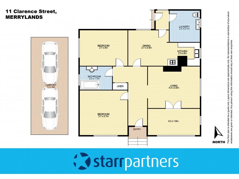 11 Clarence Street, Merrylands NSW 2160 Floorplan