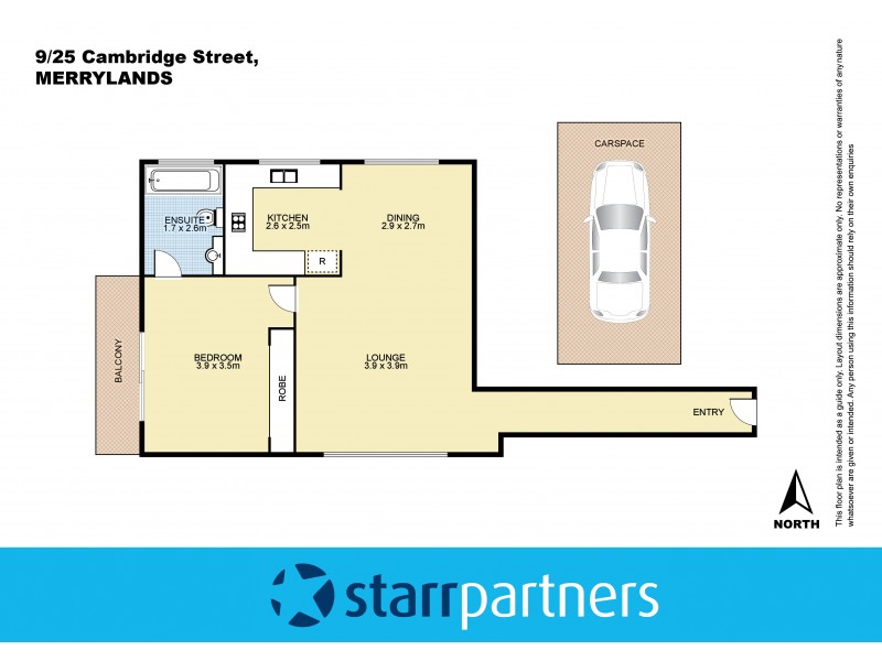 9/25 Cambridge Street, Merrylands NSW 2160 Floorplan