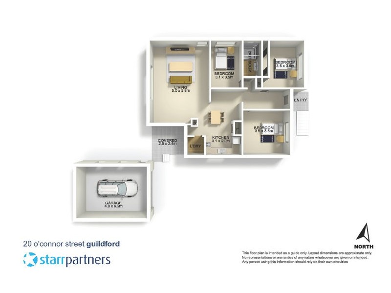 20 O’Connor Street, Guildford NSW 2161 Floorplan