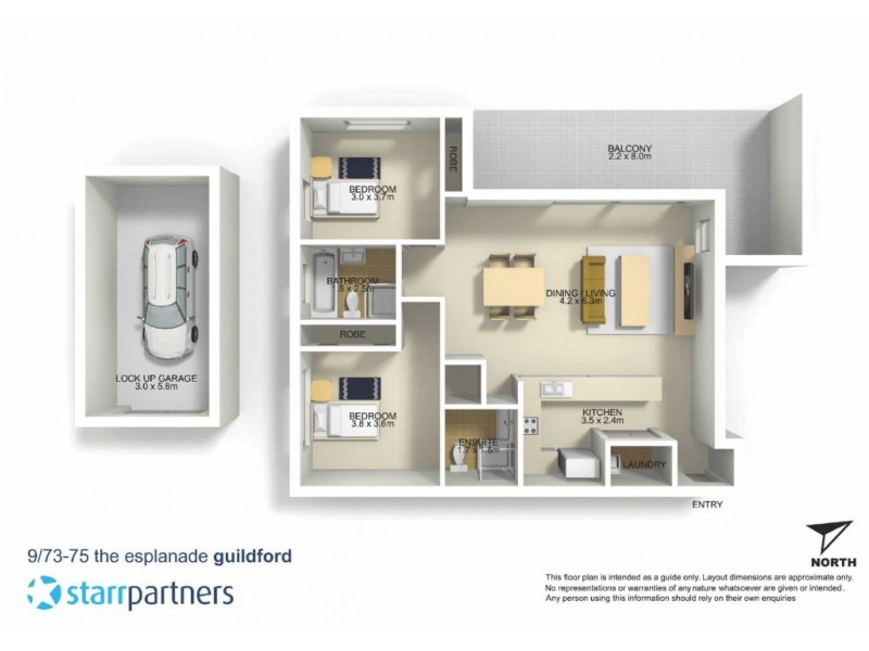 9/73-75 THE ESPLANADE, Guildford NSW 2161 Floorplan