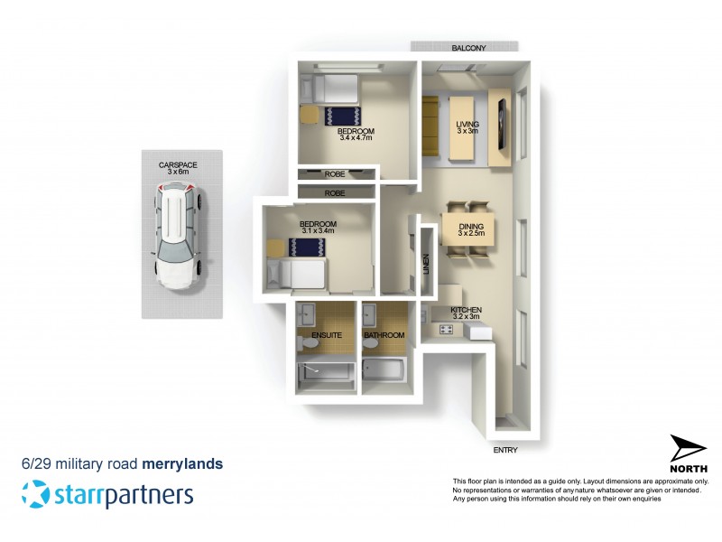 6/29 Military Road, Merrylands NSW 2160 Floorplan