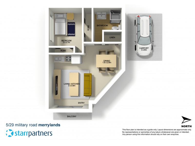 5/29 Military Road, Merrylands NSW 2160 Floorplan