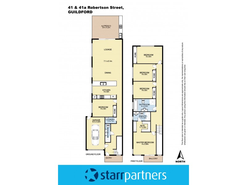41 & 41A Robertson Street, Guildford NSW 2161 Floorplan